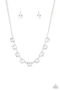 Paparazzi Necklace - Iridescent Icing - White