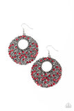 Paparazzi Earrings - Starry Showcase - Red