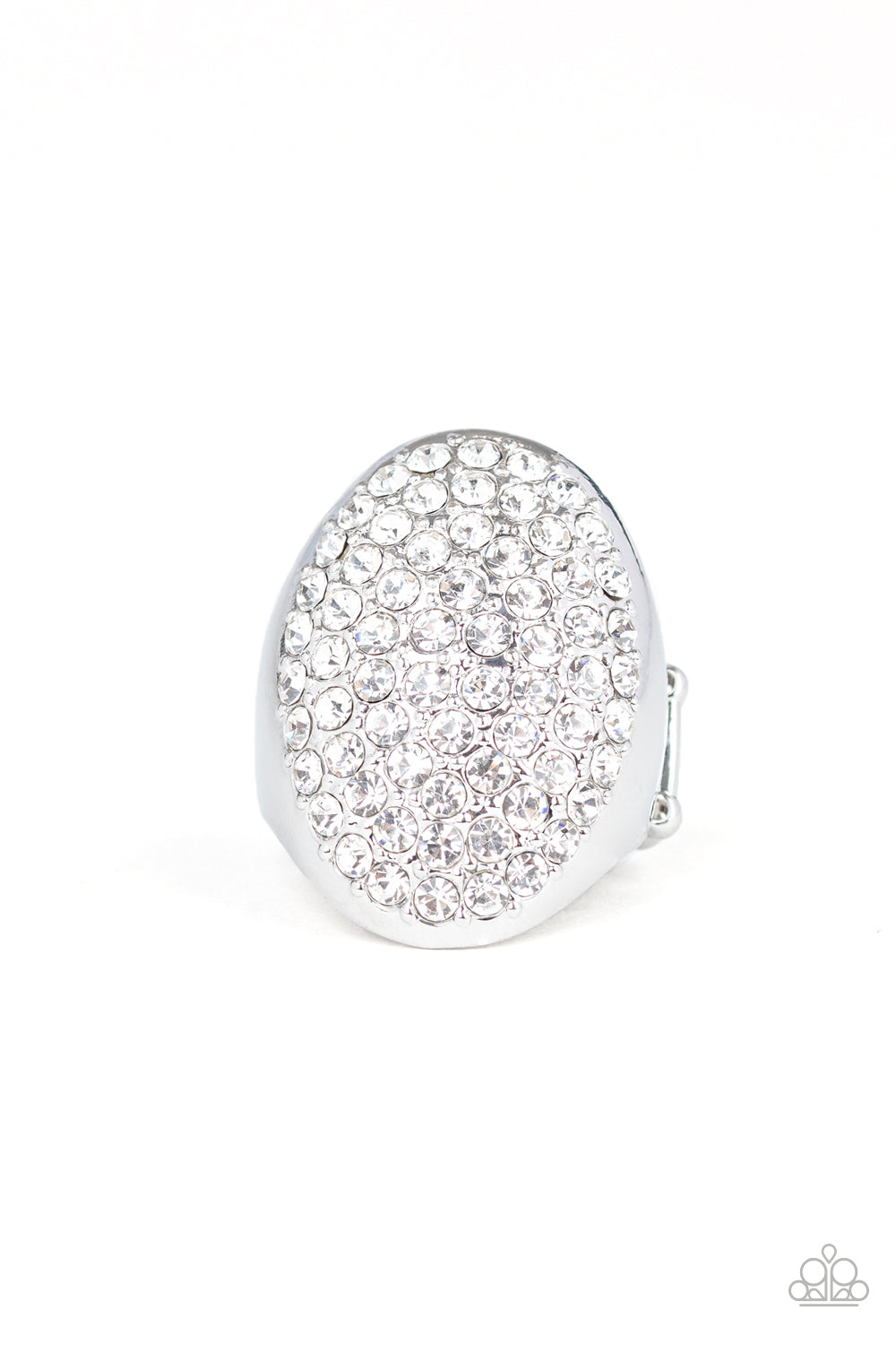 Paparazzi Ring - Bling Scene - White