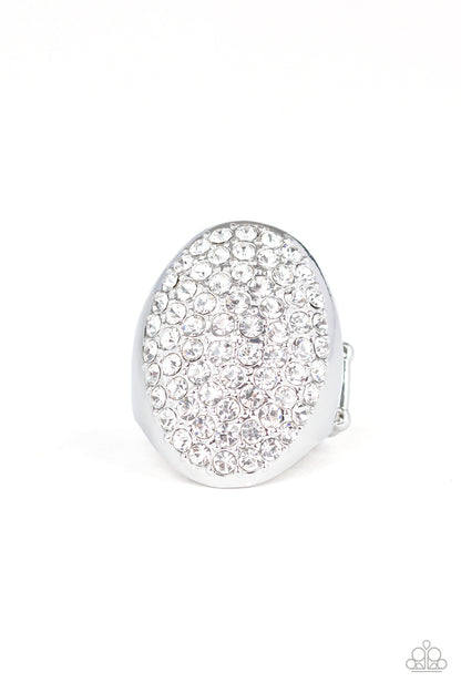 Paparazzi Ring - Bling Scene - White