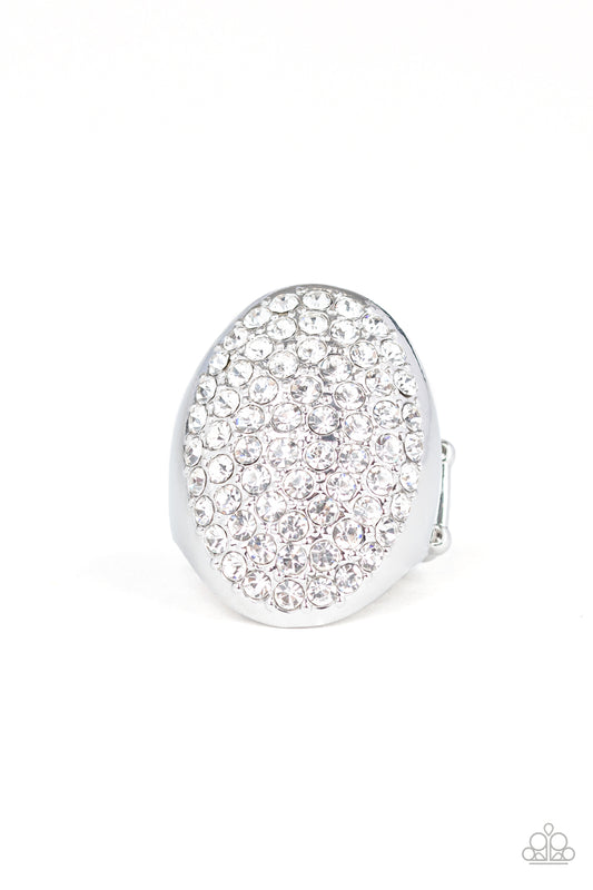 Paparazzi Ring - Bling Scene - White