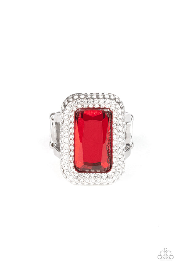 Paparazzi Ring - A Grand STATEMENT-MAKER - Red