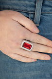 Paparazzi Ring - A Grand STATEMENT-MAKER - Red