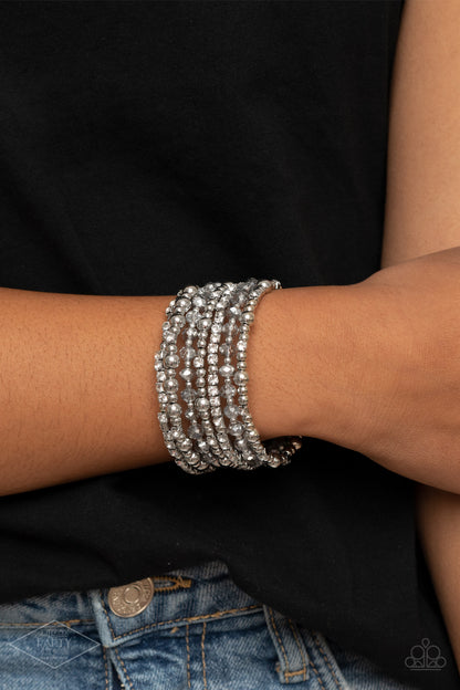 Paparazzi Bracelet - ICE Knowing You - Silver