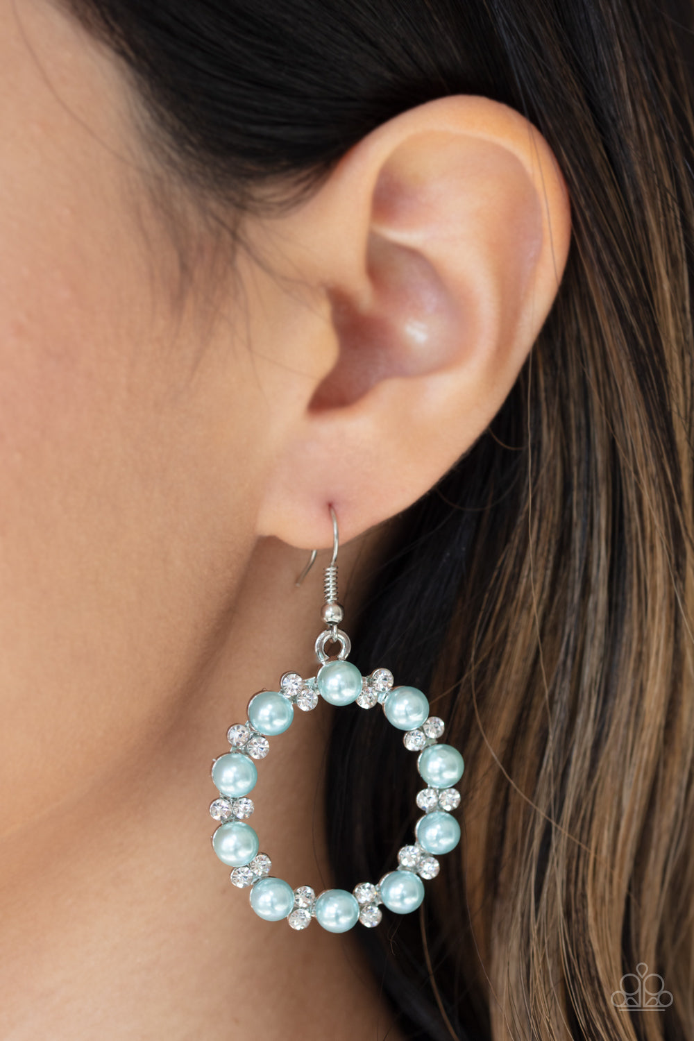 Paparazzi Earrings - Symphony Sparkle - Blue