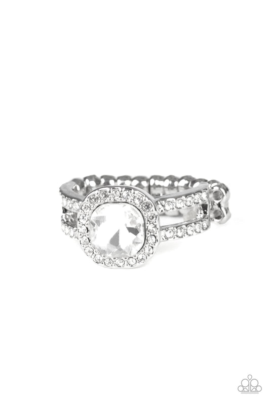 Paparazzi Ring - Countess Charm - White