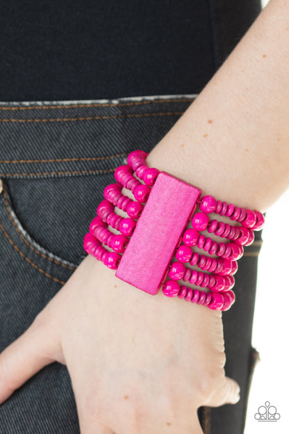 Paparazzi Bracelet - Dont Stop BELIZE-ing - Pink