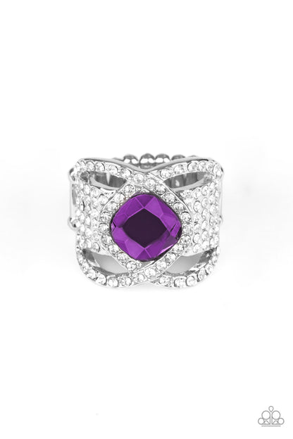 Paparazzi Ring - Triple Crown Twinkle - Purple