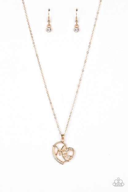 Paparazzi Necklace - Mom Moments - Gold