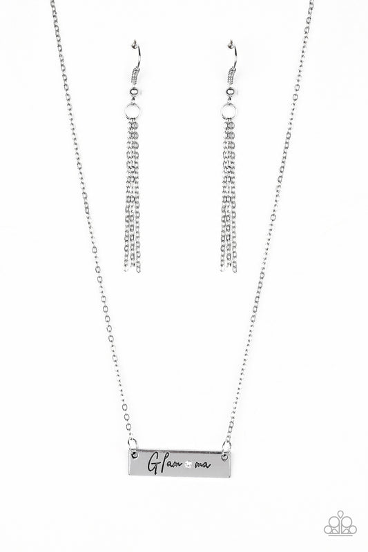 Paparazzi Necklace - The GLAM-ma - White