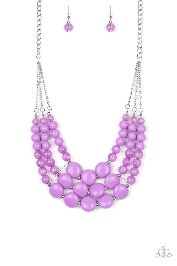 Paparazzi Necklace - Flirtatiously Fruity - Purple