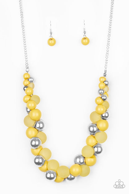 Paparazzi Necklace - Bubbly Brilliance - Yellow