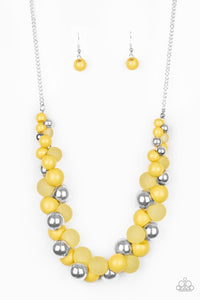 Paparazzi Necklace - Bubbly Brilliance - Yellow