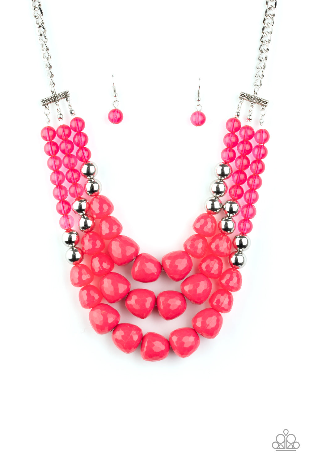 Paparazzi Necklace - Forbidden Fruit - Pink