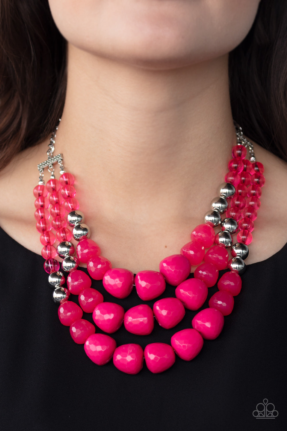 Paparazzi Necklace - Forbidden Fruit - Pink