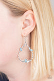 Paparazzi Earrings - Lotus Ice - Blue