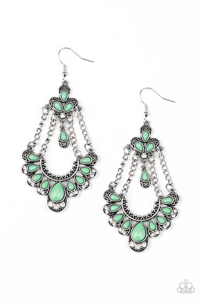 Paparazzi Earrings - Unique Chic - Green