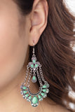 Paparazzi Earrings - Unique Chic - Green