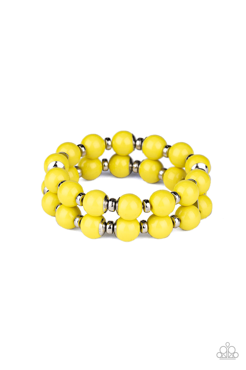 Paparazzi Bracelet - Bubble Blast Off - Yellow