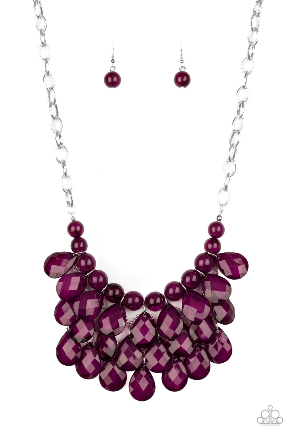 Paparazzi Necklace - Sorry To Burst Your Bubble - Purple