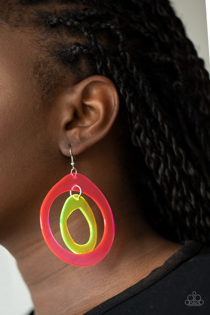 Paparazzi Earrings - Show Your True NEONS - Multi