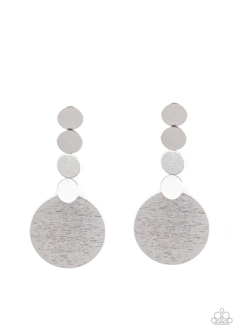 Paparazzi Earrings - Idolized Illumination - Silver