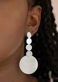 Paparazzi Earrings - Idolized Illumination - Silver