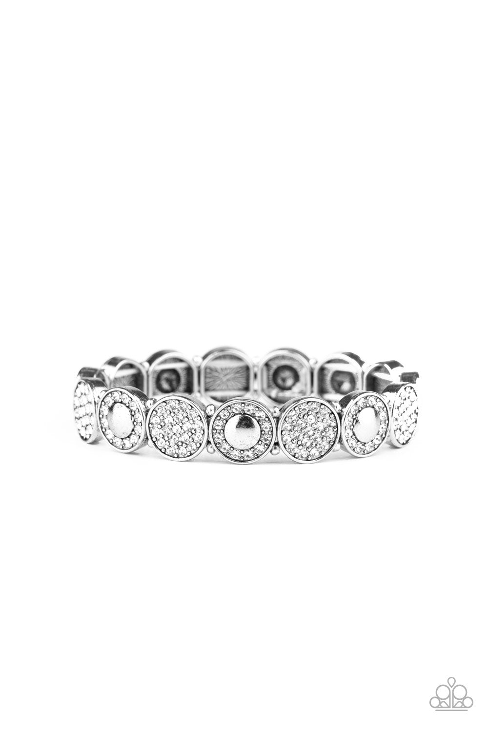 Paparazzi Bracelet - Glamour Garden - White