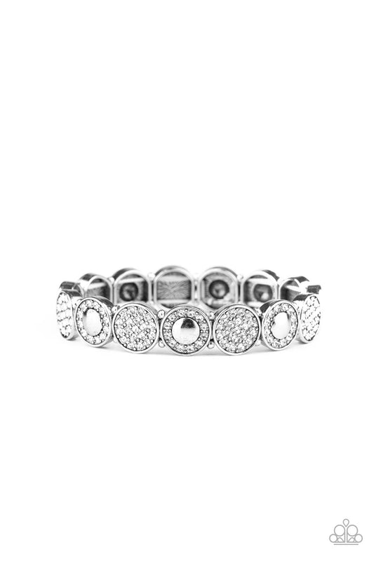 Paparazzi Bracelet - Glamour Garden - White