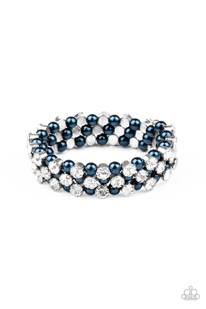 Paparazzi Bracelet - Metro Motif - Blue