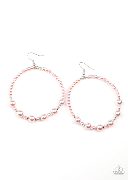 Paparazzi Earrings - Boss Posh - Pink