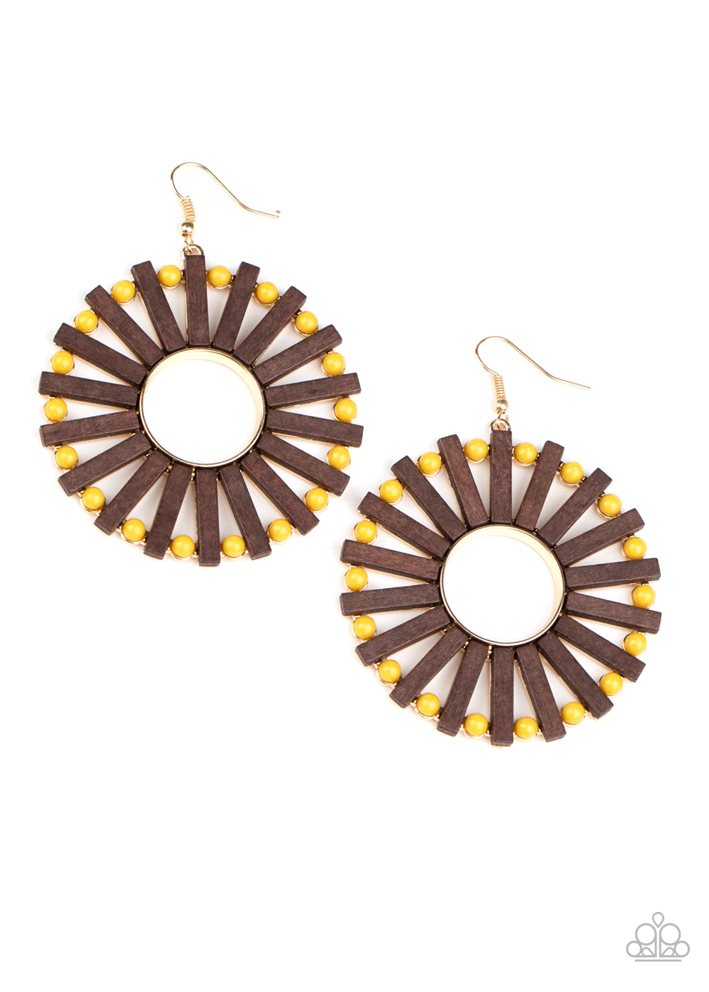 Paparazzi Earrings - Solar Flare - Yellow