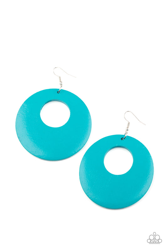 Paparazzi Earrings - Island Hop - Blue