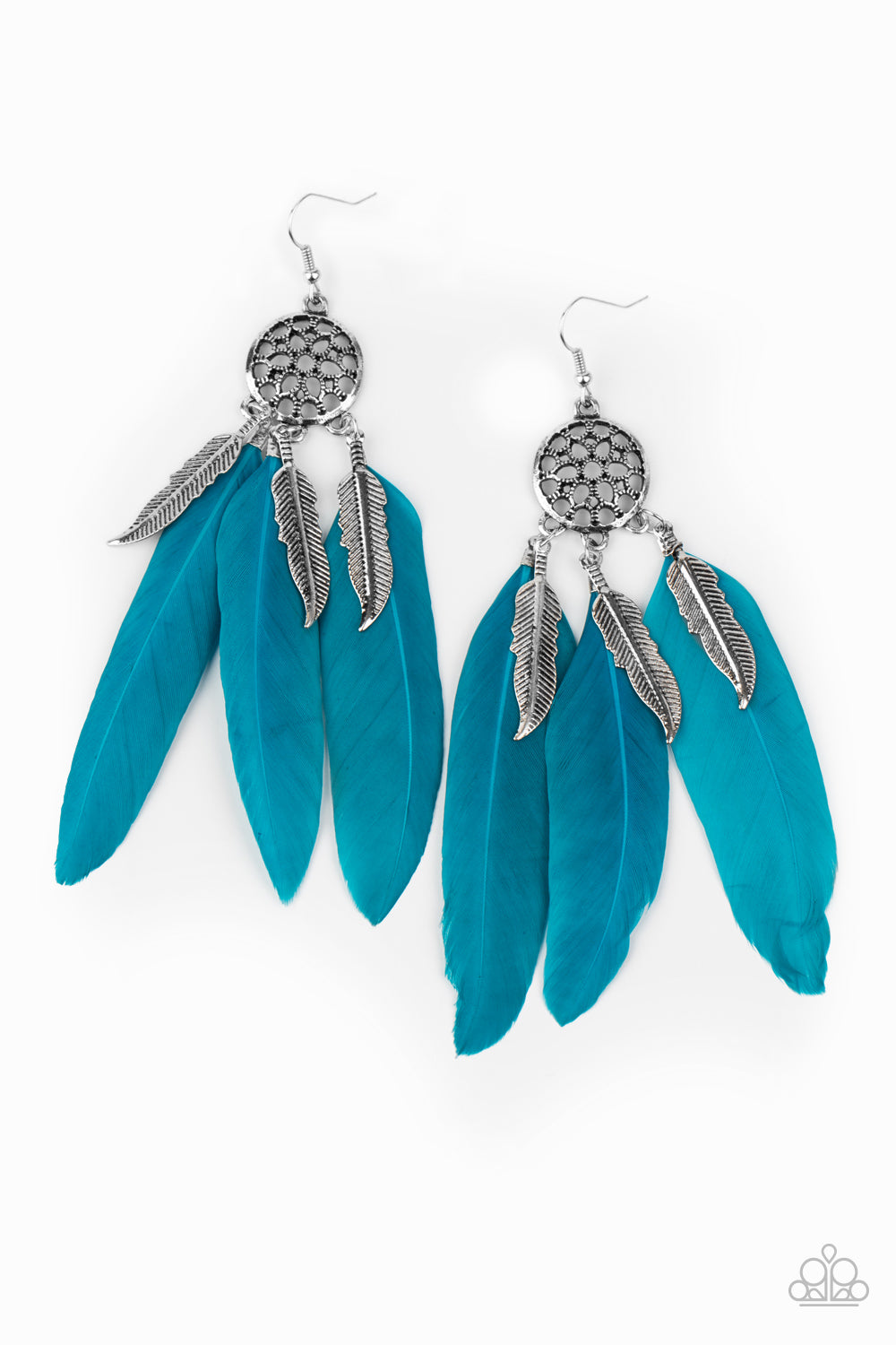 Paparazzi Earrings - In Your Wildest DREAM-CATCHERS - Blue