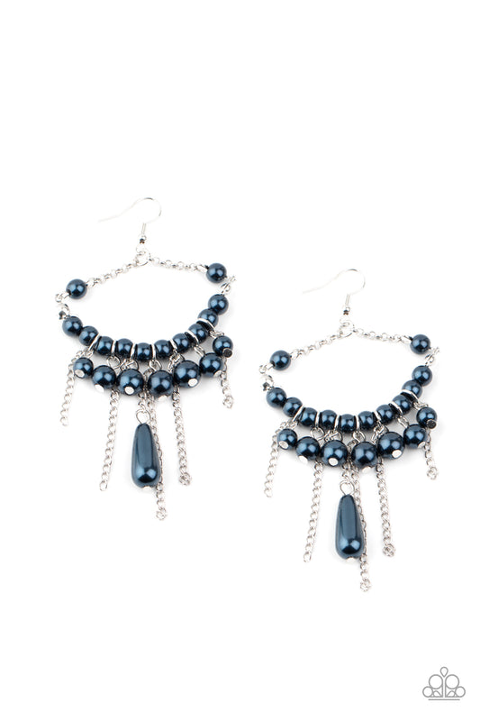 Paparazzi Earrings - Party Planner Posh - Blue