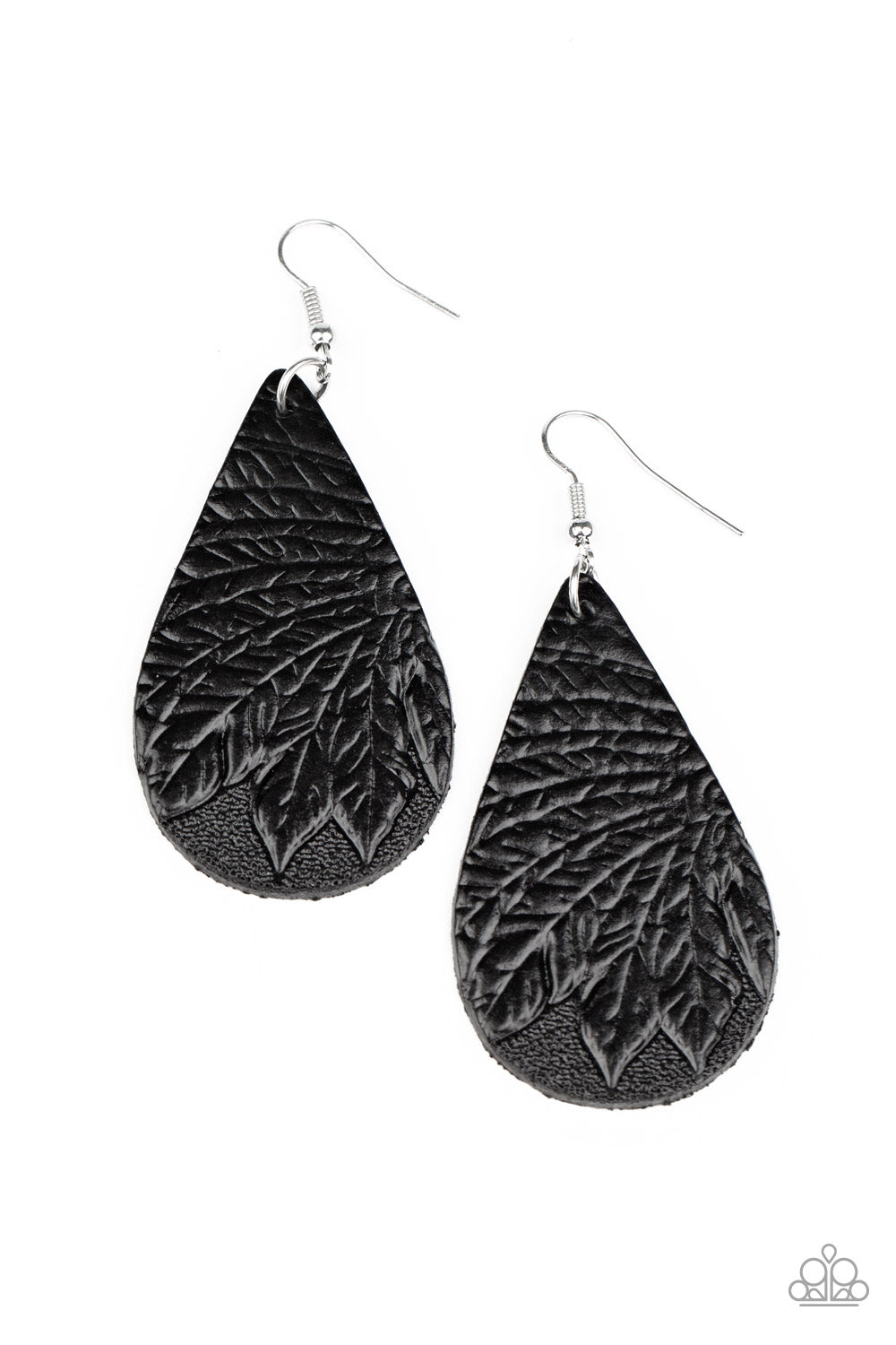 Paparazzi Earrings - Everyone Remain PALM! - Black