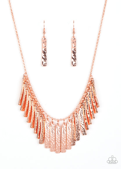 Paparazzi Necklace - Metallic Muse - Copper