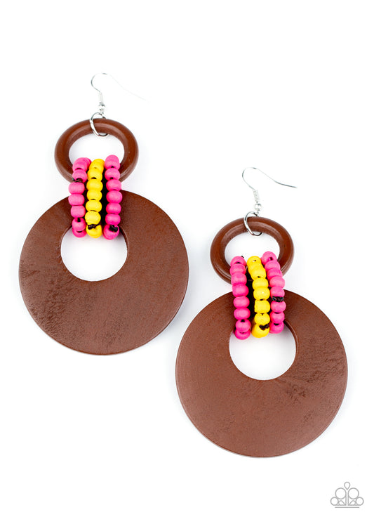 Paparazzi Earrings - Beach Day Drama - Multi