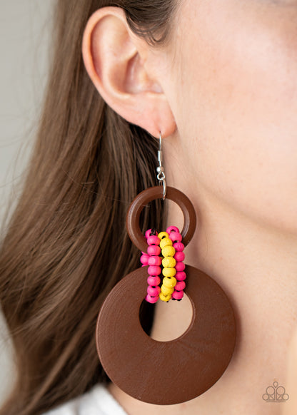 Paparazzi Earrings - Beach Day Drama - Multi