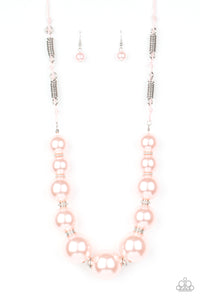 Paparazzi Necklace - Pearly Prosperity - Pink