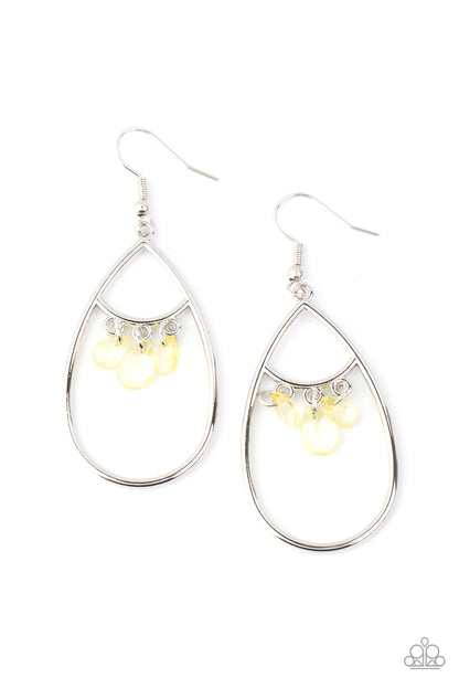 Paparazzi Earrings - Shimmer Advisory - Yellow