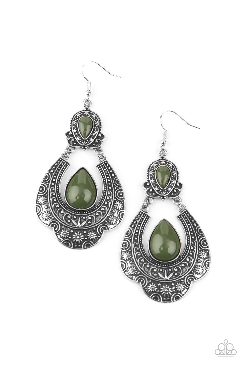 Paparazzi Earrings - Rise and Roam - Green