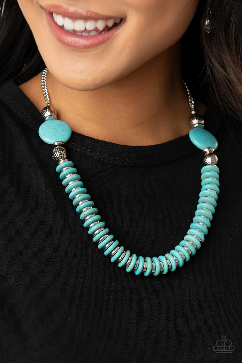 Paparazzi Necklace - Desert Revival - Blue