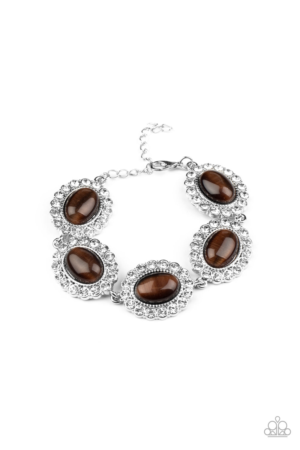 Paparazzi Bracelet - Demurely Diva - Brown