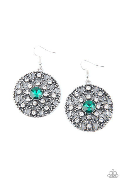 Paparazzi Earrings - GLOW Your True Colors - Green