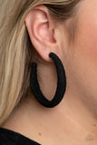Paparazzi Earrings - TWINE and Dine - Black