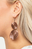 Paparazzi Earrings - HARDWARE-Headed - Copper