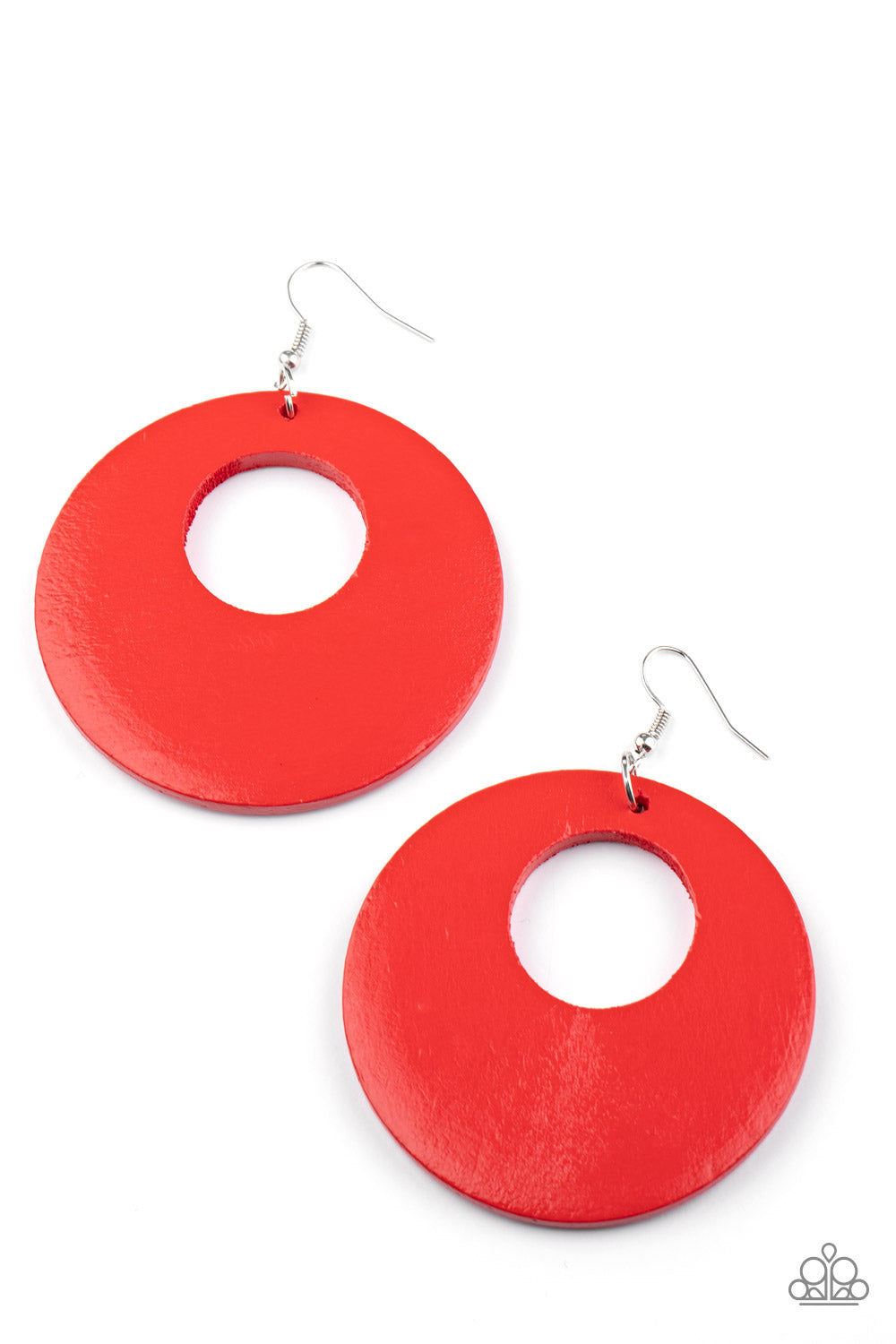 Paparazzi Earrings - Island Hop - Red