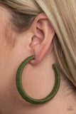 Paparazzi Earrings - TWINE and Dine - Green