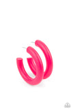 Paparazzi Earrings - Woodsy Wonder - Pink